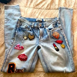 Beautiful patchwork jeans!